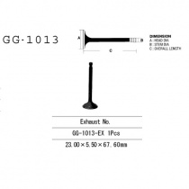 Клапан выпускной Vesrah GG-1013-EX