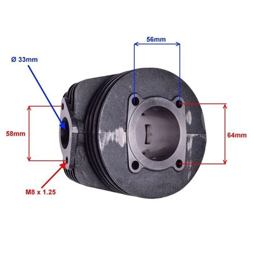 Поршнева Motorace RDC-100 57,00 мм
