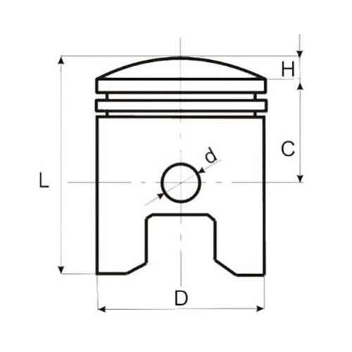 Поршень Motorace PSX-267 49,75 мм