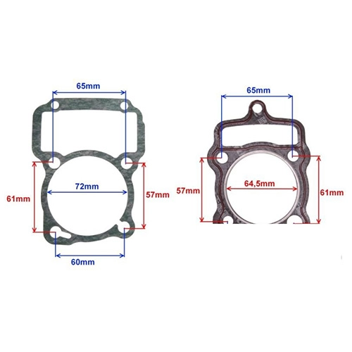 Комплект прокладок двигуна Motorace AFK-054 Top-end ATV200