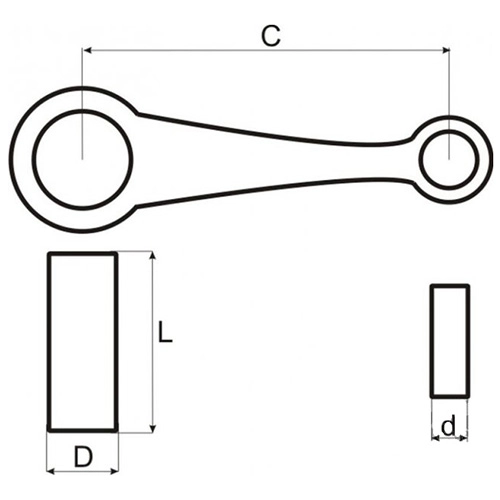 Шатун Motorace SHM-017