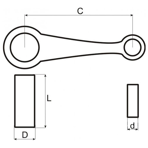 Шатун Motorace SHM-021