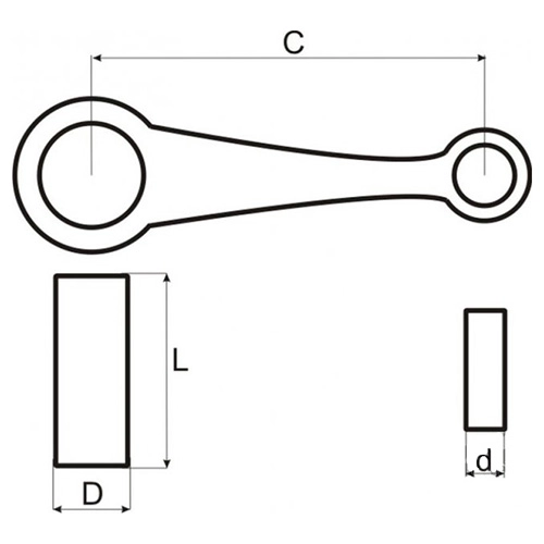 Шатун Motorace SHM-022