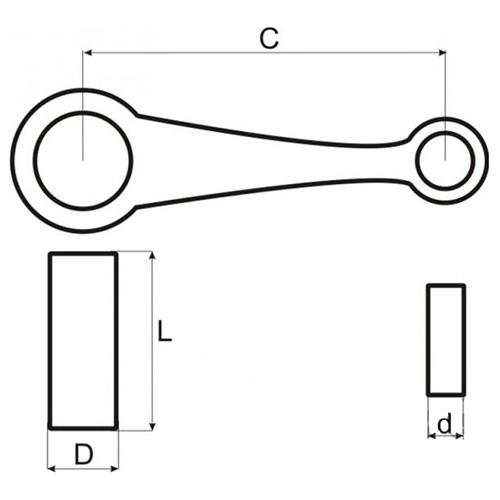 Шатун Motorace SHM-027