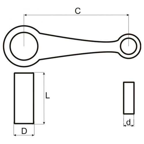 Шатун Motorace SHM-034