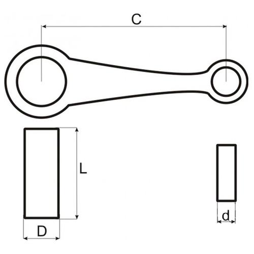 Шатун Motorace SHM-035