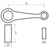 Шатун Motorace SHM-017