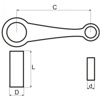 Шатун Motorace SHM-017
