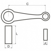 Шатун Motorace SHM-027