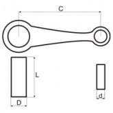 Шатун Motorace SHM-027