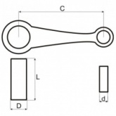 Шатун Motorace SHM-030