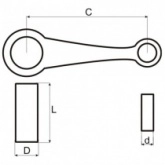 Шатун Motorace SHM-030