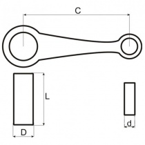 Шатун Motorace SHM-030