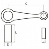 Шатун Motorace SHM-031