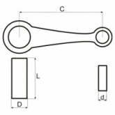 Шатун Motorace SHM-032