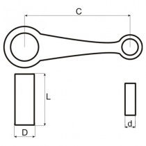Шатун Motorace SHM-032