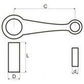 Шатун Motorace SHM-034