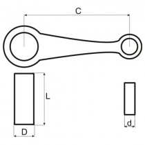 Шатун Motorace SHM-034