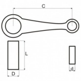 Шатун Motorace SHM-035