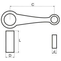 Шатун Motorace SHM-035