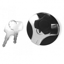 Крышка бензобака на мотоцикл Vicma M424 Black/Silver