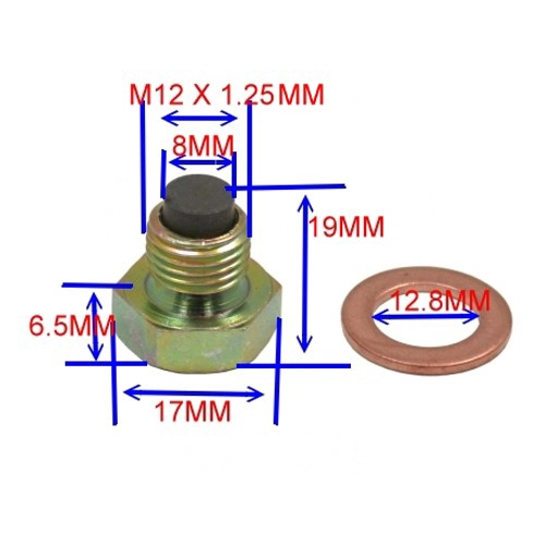 Болт зливу масла JMT OBS-001 M12x1,25 Bronze