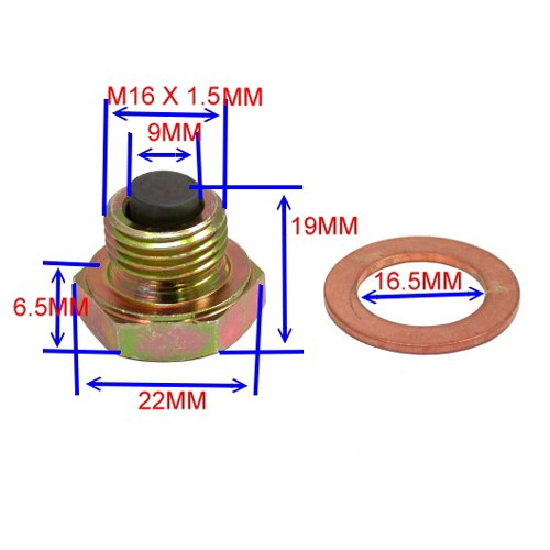 Болт зливу масла JMT OBS-005 M16x1,5 Bronze