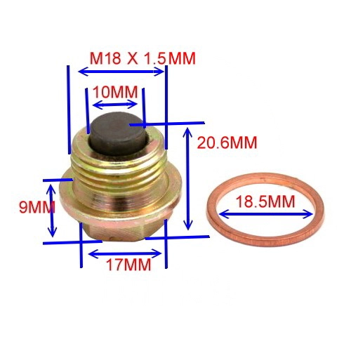 Болт зливу масла JMT OBS-006 M18x1,5 Bronze