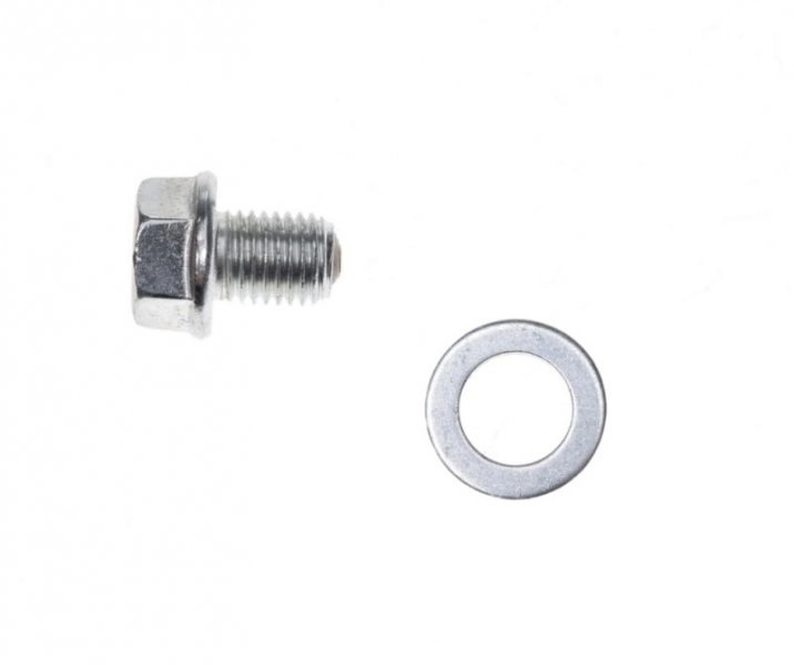 Болт зливу масла Motorace YX140 Silver
