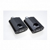 Кронштейны крепления руля Accel BM-16 22 Black h58,5 M12