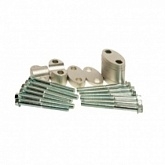 Проставки руля Accel BMA-02 22/22 Silver h18+5+10+6=39