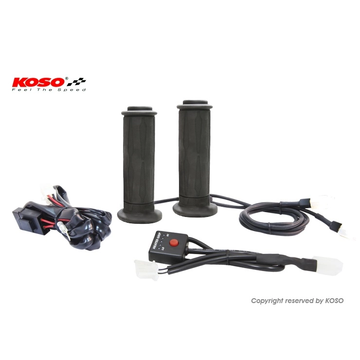 Гріпси руля з підігрівом Koso AM10700E Black