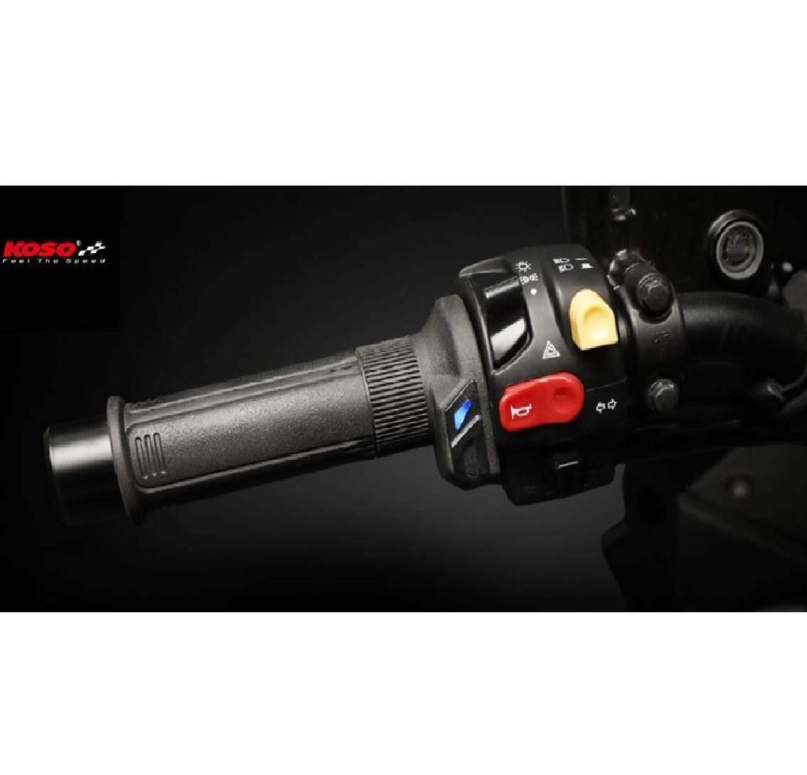 Гріпси руля з підігрівом Koso AX0421I0 Black