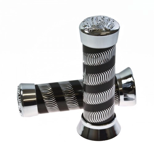 Гріпси руля JMT GRJ-002 Black/Chrome