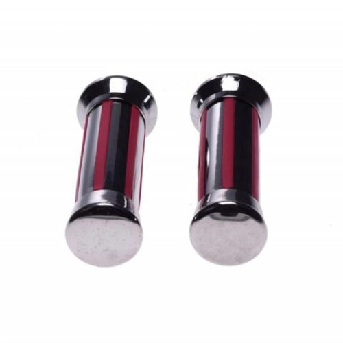Гріпси руля Motorace GRZ-135 Chrome/Red