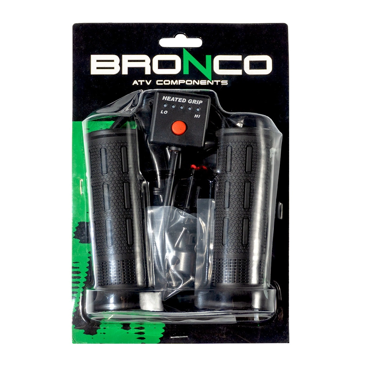 Гріпси руля з підігрівом Bronco AT-08318-1 ATV Black