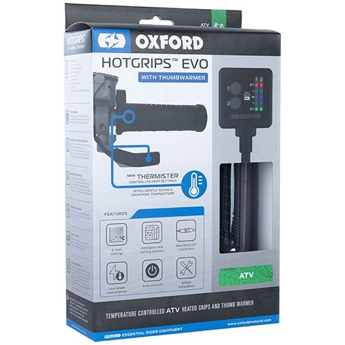 Гріпси руля з підігрівом Oxford EL423 EVO ATV