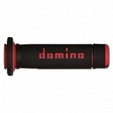 Грипсы руля Domino A18041C4240A7-0 Black/Red