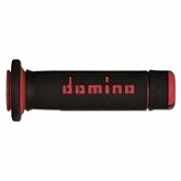 Грипсы руля Domino A18041C4240A7-0 Black/Red
