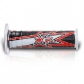 Грипсы руля Ariete 02632-RBR Black/White/Red