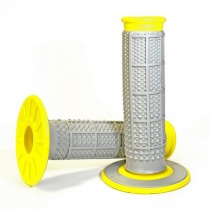 Грипсы руля Renthal MX Dual Compound Grey/Yellow