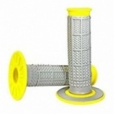 Грипсы руля Renthal MX Dual Compound Tapered Grey/Yellow