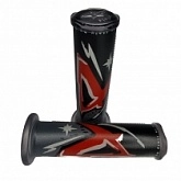 Грипсы руля Harri's 01698-POR Black/Red