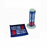 Чехлы грипс руля Scar Racing Blue/White/Red