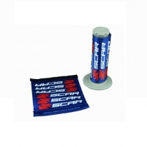 Чехлы грипс руля Scar Racing Blue/White/Red