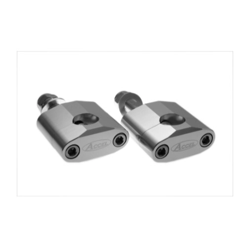 Кронштейни кріплення руля Accel BM-02 22 Silver h34 M12
