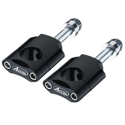 Кронштейни кріплення руля мотоцикла Accel BM-371 28 Black h42 M12