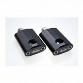 Кронштейны крепления руля Accel BM-16 22 Black h58,5 M12