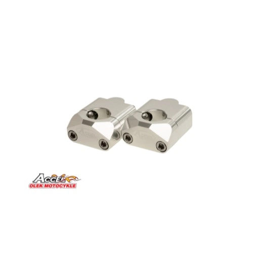 Проставки руля Accel BM-09 22/28 Silver h35