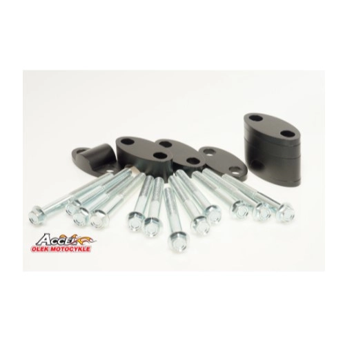 Проставки керма Accel BMA-02 22/22 Black h18+5+10+6=39